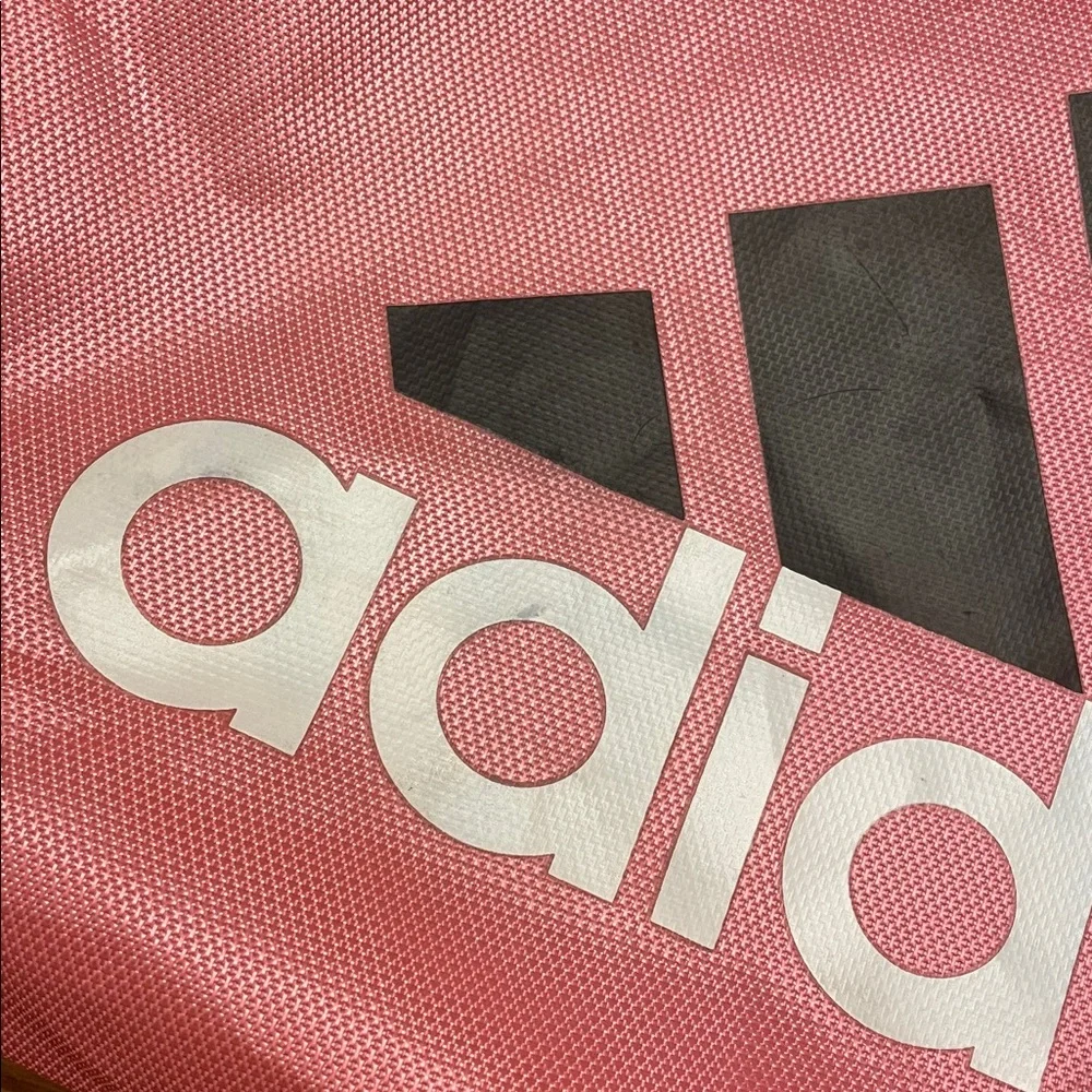Adidas Drawstring Backpack Bag. Pink/Black. GUC - Picture 3 of 5